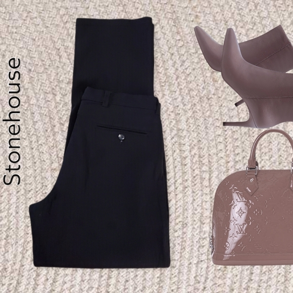 STONEHOUSE• WOMENS STRIPED PANT• HI RISE/CLASSIC LEG 9/10 - Picture 5 of 16